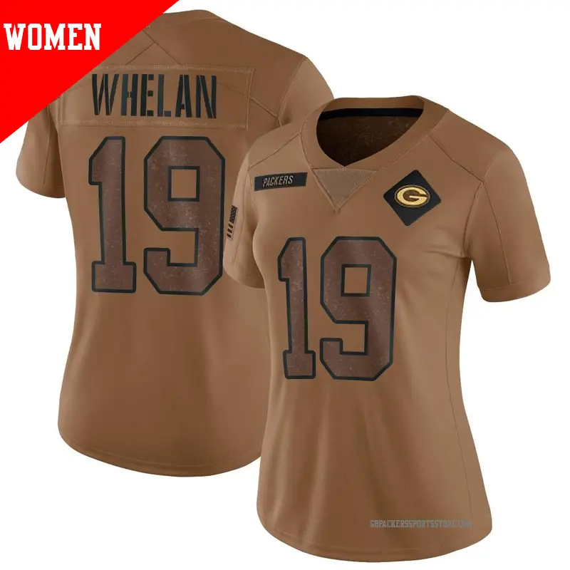 Women's ＃19 Daniel Whelan Green Bay Packers Limited Brown 2023 Salute To Service Jersey